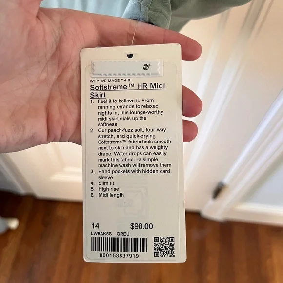 Lululemon Softstreme Highrise Midi Skirt - Picture 7 of 9